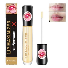 Natural Lip Plumper Lippen-Booster, Lip Volumizer Passion, Beseitigung von Trockenheitsfalten, Lip Plumping Balm Klarer Lipgloss,Macht die Lippen praller und hydratisierter 5 ml lipmask1 (1)
