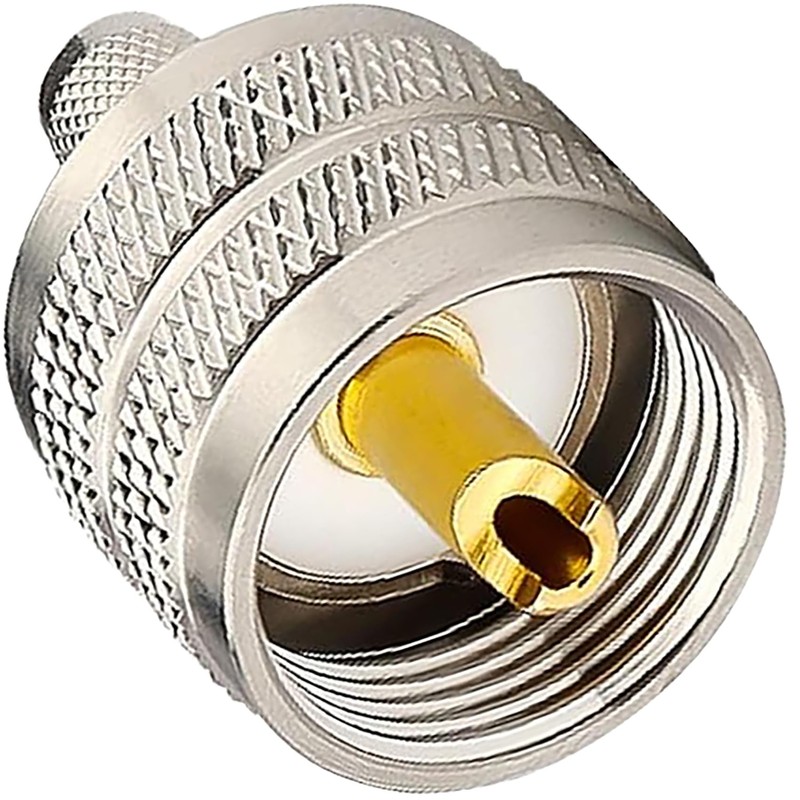 tunghey 2Pack PL259 Crimp Connector PL-259 Plug Male Connector pl259