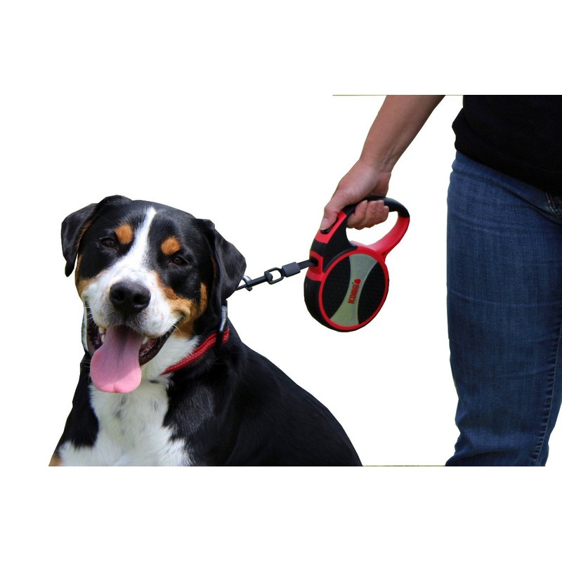 Alcott Kong Ultimate Retractable Dog Leash, Extra Large, Grey, 16'