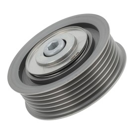 TUCKBOLD Drive Belt Idler Pulley for Volkswagen Golf 2008-2013 Serpentine Tensioner Pulley Idler with Bolt Washer No.03C145276C Steel Black 1 Pcs