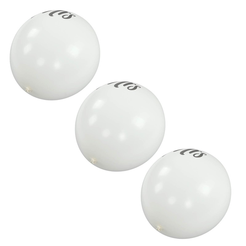 6 Pcs Balloons 36in MR MRS Letters Printed White Giant