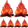 3D Decorative Cardboard Campfire Centerpiece Artificial Fire Fake Flame Paper