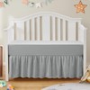 SiinvdaBZX 2-Piece Set Ruffled Crib Skirt & Soft Microfiber Fitted
