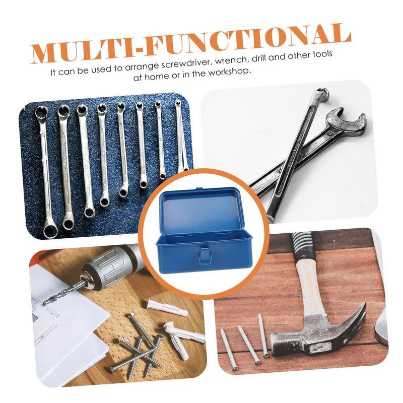 TEHAUX Mechanics Tool Box Multi Purpose Iron Tool Organizer for