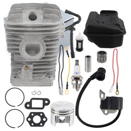 partszen 1123 030 0408 Cylinder Piston Kit 42.5MM for Stihl 023 025 MS230 MS250 Chainsaw with Ignition Coil Muffler