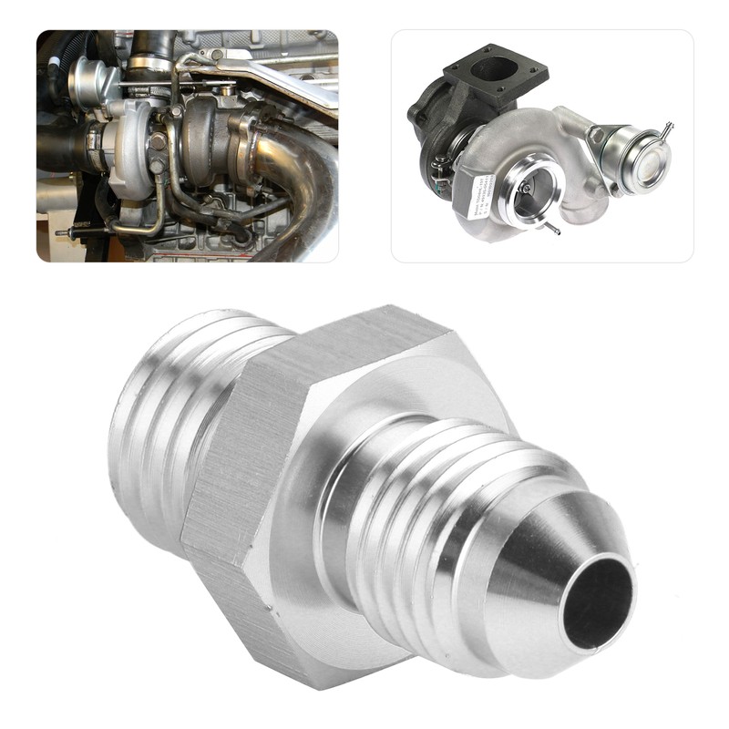 Turbo Oil Feed Adapter M12x1.5mm 1.5mm Hole to -4AN Fitting