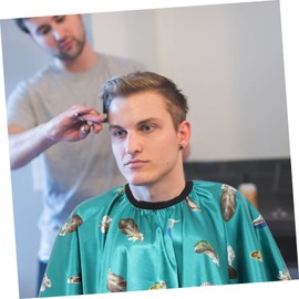 Beavorty Adult Hairdressing Cape Barber Apron for Styling Cutting Lightweight Hair Cutting Gown Protective Hairdressing Cloak for Salon Home Use Easy to Clean