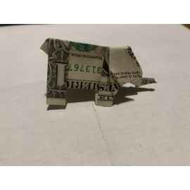 Elephant Money Origami -$1 Dollar Bill folded Small Gift- Luck For Your Lovers