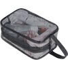 Shower Bag, Portable Mesh Shower Caddy Bag Black Gym Toiletry