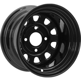 ITP Delta Steel Black Wheel with Machined Finish (12x7"/4x137mm)