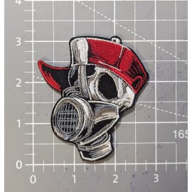 Unbranded Gas Mask Graffiti B Boy 3x2.75" Embroidered Iron On Patch