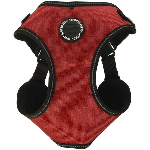 Puppia PLRA-HC9323-RD-XL Red Trek Harness C Pet-Vest-Harnesses, X-Large