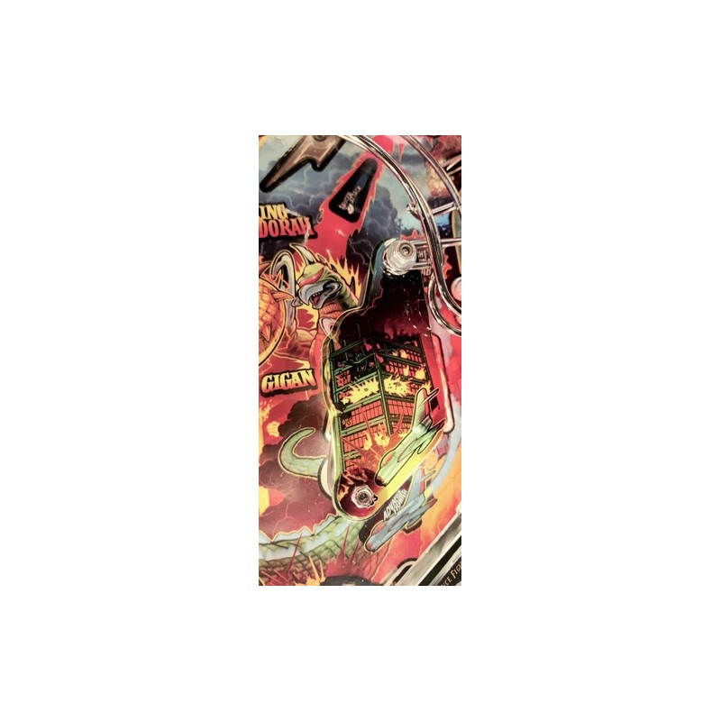 Stern Pinball Custom Godzilla Pinball Plastic Protectors