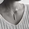 Dolceoro ALIS VOLAT PROPRIIS - Inspirational Mantra Necklace Vertical Bar