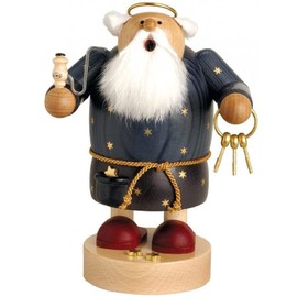 KWO Olbernhau 21622 Räuchermännchen Petrus, 19 cm