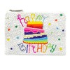 Emulily Happy Birthday Coin Purse Pouch Bead Happy Birthday Coin