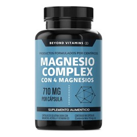 Beyond Vitamins  Magnesio Complex citrato De Magnesio Polvo, Glicinato De Magnesio, Gluconato De Magnesio Y Óxido De Magnesio  Vitaminas Mujer