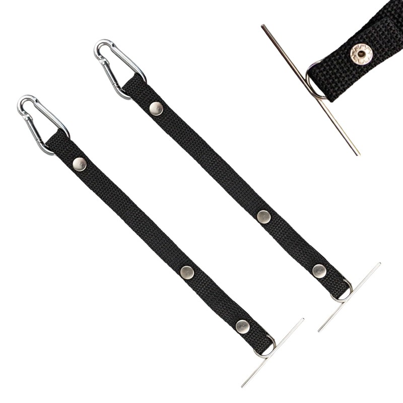 4pcs Tape Thong for Tool Belts, Electrical Tape Holder, Black