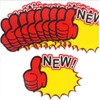 Thumbs Up Show Card - POP Display Card, Name Tag for Stores (HOT NEW) 10p HOT 5ea