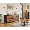 YITAHOME Wide Storage Tower with 5 Drawers - Fabric Dresser,