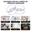 FOMIYES 10pcs Double Sided Suction Cups Glass Sucker Pads Transparent
