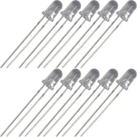 Lightning Parts, LED, 0.2 inches (5 mm), 2 Colors, Red, Yellow-Green, Polarity Control, Light Emitting Diodes, Pack of 10