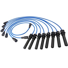 High Performance Racing Spark Plug Wires Compatible with Dodge Ram 1500/2500/ 3500 2003-2005 Durango 2004-2005 5.7L V8 Blue