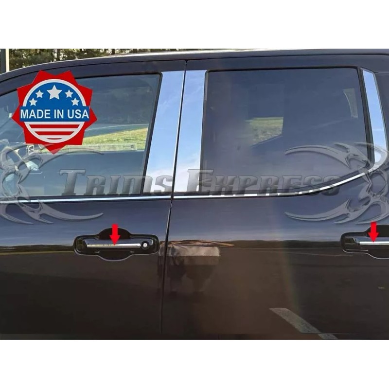 Trims Express fit:2024-2025 Toyota Tacoma Door Handle Cover Accent Sticker