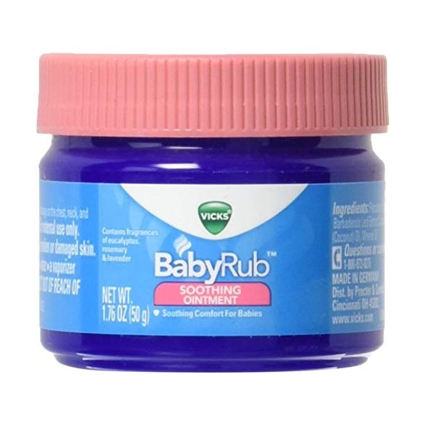 Vicks [VapoRub] BabyRub Soothing Ointment 1.76 oz (Pack of 5)