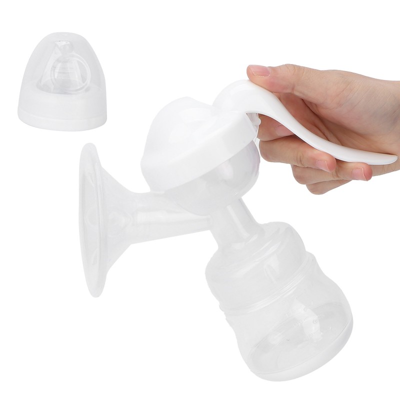 Portable Manual Breast Pump Single Hand Breast Pump Plastic Breastfeeding