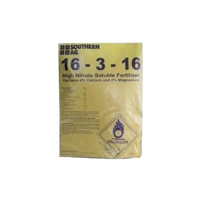 Southern Ag 16-3-16 Soluble High Nitrate Fertilizer - 25 Lbs.