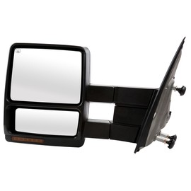 AutoShack Driver and Passenger Towing Mirrors Power Black Textured Heated Manual Folding Pair of 2 Replacement for 2007-2012 Ford F-150 3.5L 3.7L 4.2L 4.6L 5.0L 5.4L 6.2L V8 4WD AWD RWD KAPFO1320369PR
