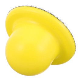 Operitacx Hand Sanding Block Round PU Foam Sanding Block for Woodworking Efficient Sandpaper Holder for Automotive Furniture Finishing