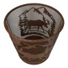 Ebros GIft Rustic Deer Moose By Pine Forest Mountains Metal