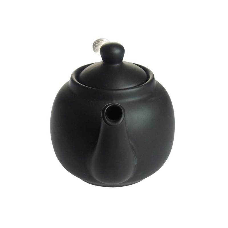 LONDON POTTERY Farmhouse Teapot for 2 Cups, Matte Black