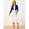 Allegra K Velvet Shrug for Women Long Sleeve Open Front