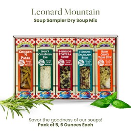 Leonard Mountain Soup Sampler Dry Soup Mix, 5 count