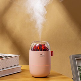 Portable Mini Humidifier, Small Cool Mist Humidifier, Personal Desktop Humidifier for Baby Bedroom Travel Office Home,2 Mist Modes, Super Quiet (Pink)