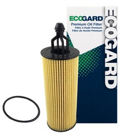 ECOGARD X10040 - Filtro de aceite de motor de cartucho premium para aceite convencional para Jeep Grand Cherokee 3.6L 2014-2021, Wrangler 3.6L 2014-2021, Cherokee 3.2L 2014-2021, Wrangler JK 3.6L 2018