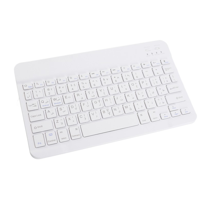 Keyboard 10 Inch UltraThin Wireless for Bluetooth Intelligent Computer Supplies(Arabic