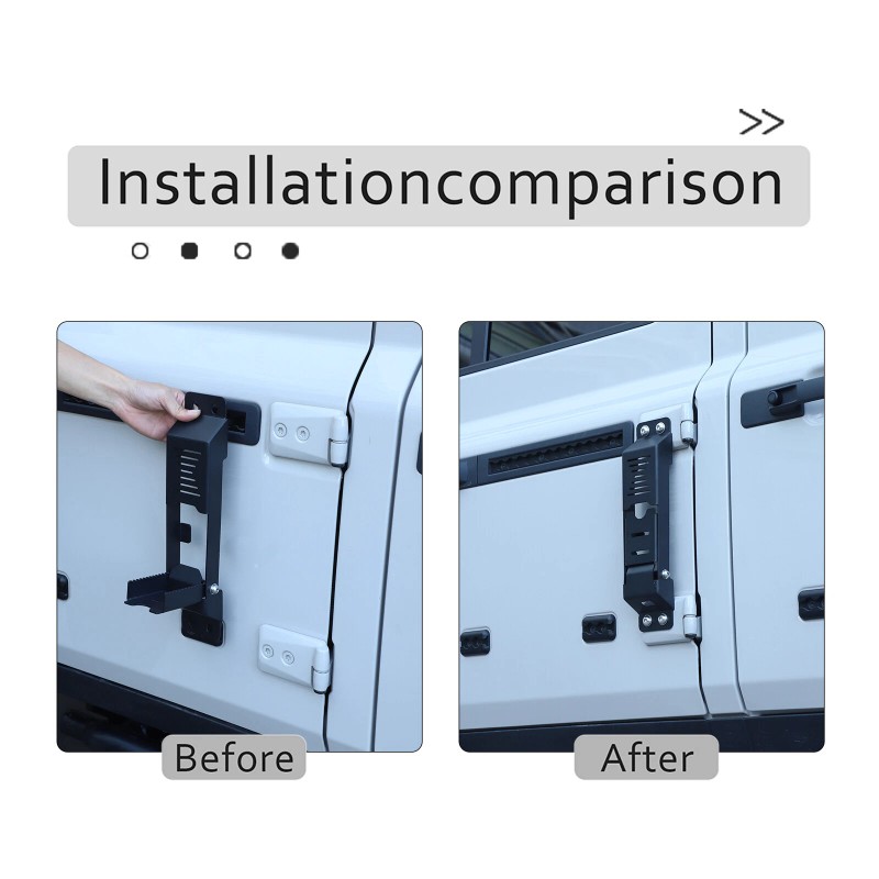 auguisy-motortrim For Ineos Grenadier 2020+ Rear Door Hinge Folding Step