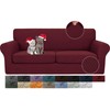 JIVINER 3 Pieces Couch Covers for 2 Cushion Couch Stretch