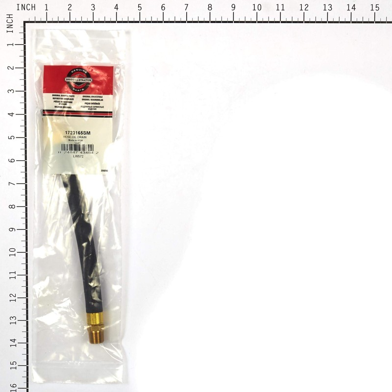Briggs and Stratton 1723165SM Oil Drain Hose, Black