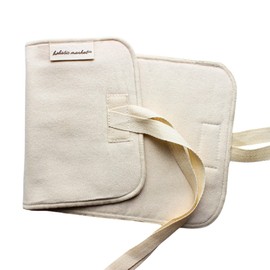 Holistic Market Co. Holistic Market Co. Compress Pad For Castor Oil Pack Unbleached Organic Cotton Flannel 100% Natural Material 32x16cm with Cotton Ties