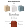 Tissue Box Cover, Jeethemy Square PU Leather Tissue Box Holder,