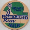 Milk Bottle Cap - Brown's Dairy - Rieth, OR (Oregon) - Grade A Jersey Raw Milk