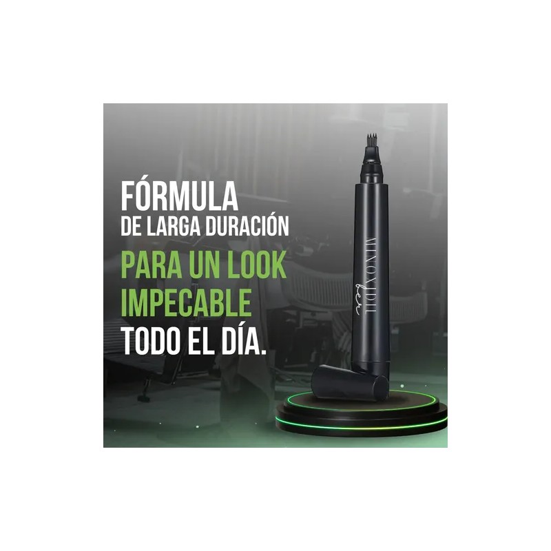 Bolígrafo Rellenador De Barba, Bigote Y Cejas Color Negro Negro