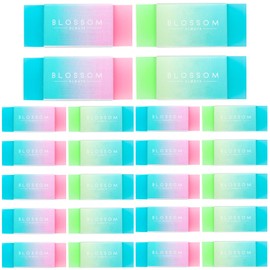 Gersoniel 24 Pcs Pencil Erasers Cute Jelly Erasers Soft Rubber Block Eraser Easy to Clean for Drawing Writing School Office Supplies