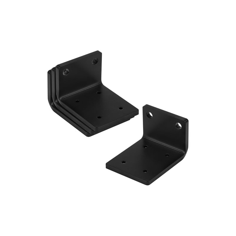 heneng 4 Pcs L Shaped Angle Bracket, 3" x 2-3/8"
