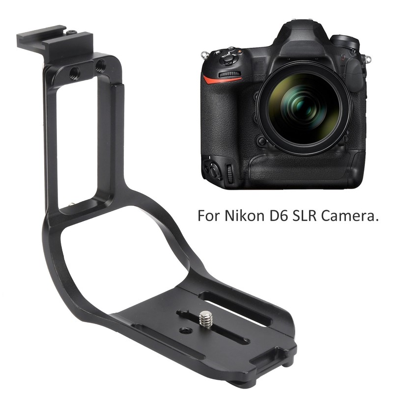 Quick Release Plate L Bracket with Hot Shoe Hand Grip